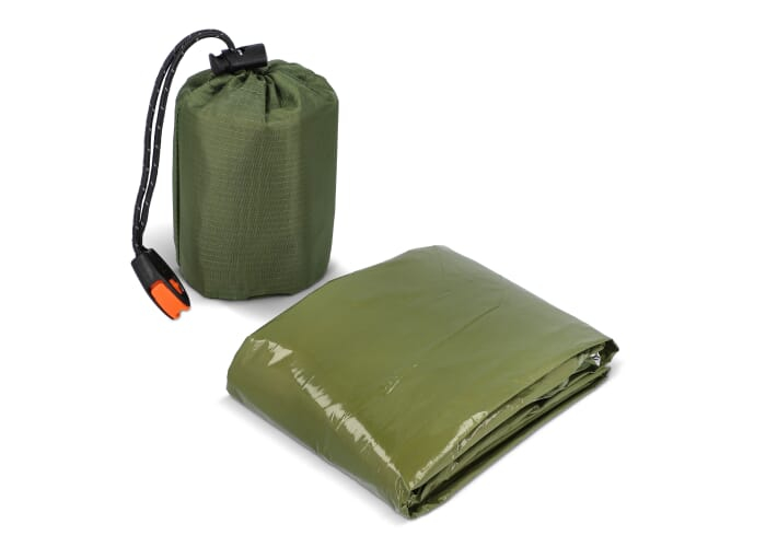 Poncho isotherme publicitaire 2-en-1 Dried Green